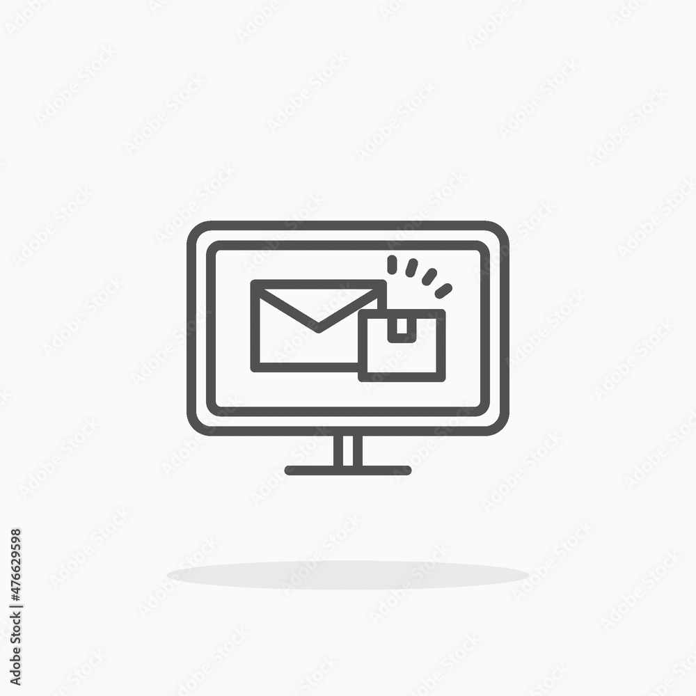 Email Delivery icon. Editable Stroke and pixel perfect. Outline style. Vector illustration. Enjoy this icon for your project. Email Delivery icon. Editable Stroke and pixel perfect. Outline style. Vector illustration. Enjoy this icon for your project.