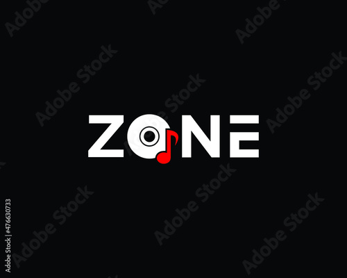 ZONE Logo Design | Creative Minimal ZONE Logo Design | Unique ZONE Music Logo