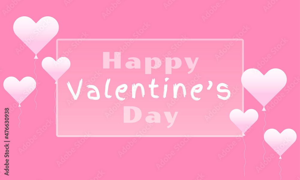 valentine greeting card with hearts