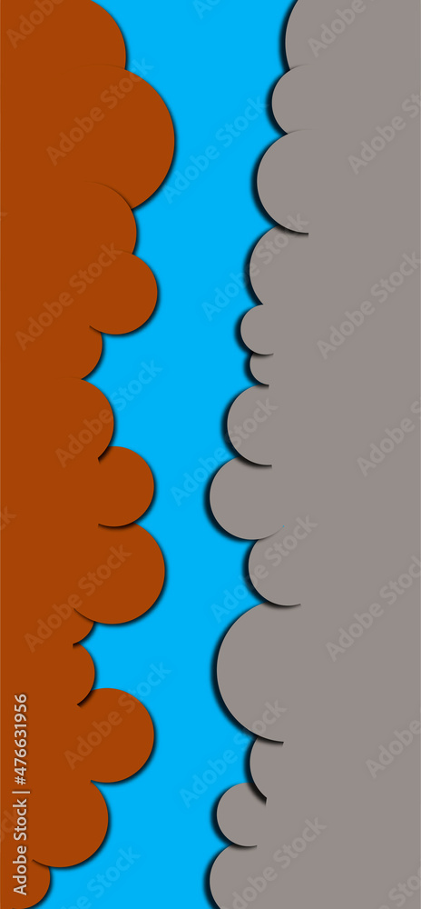 Fantastic, fairy clouds, illustration on the background Fantastic, fairy clouds, illustration on the background