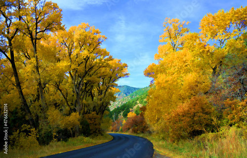 Autumn colors in New Mexico