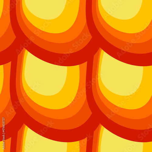 Illustration A seamless pattern on a square background - the scales of a fish, mermaid or dragon. Design element
