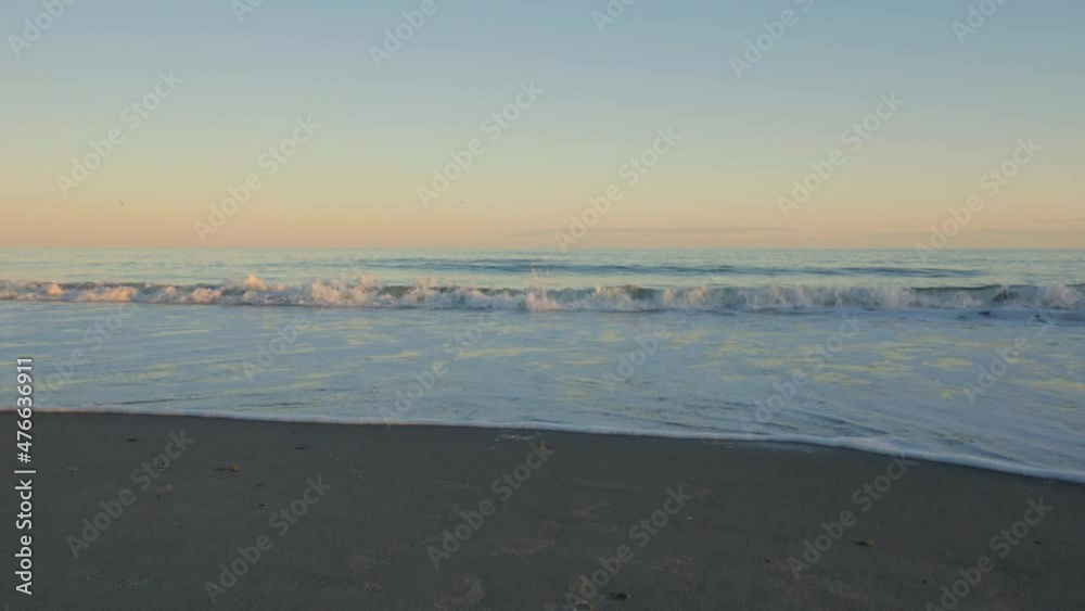 Crashing coastal waves at a beach Crashing coastal waves at a beach