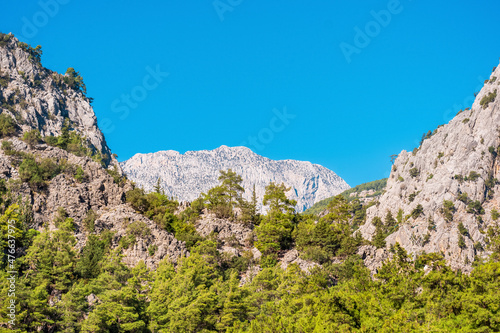 ranges and peaks with steep limestone slopes in the Taurus Mountains, southern Turkey