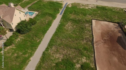 Beachfront property on the ocean