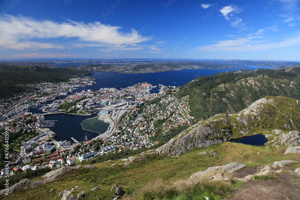 Summer in Bergen city, Norway