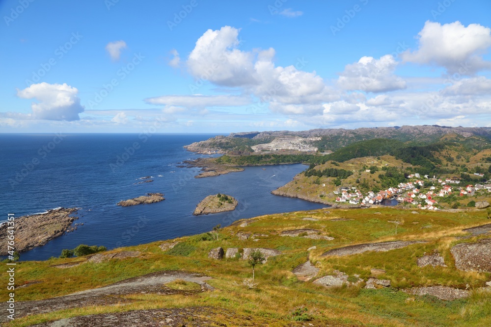 Sogndalstrand town in Rogaland, Norway