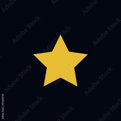 Yellow christmas star with blue background / gul julestjerne med blå baggrund, Vector