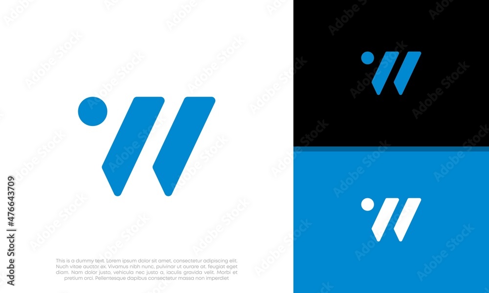 Initials W logo design. Initial Letter Logo.
Initials W logo design. Initial Letter Logo.