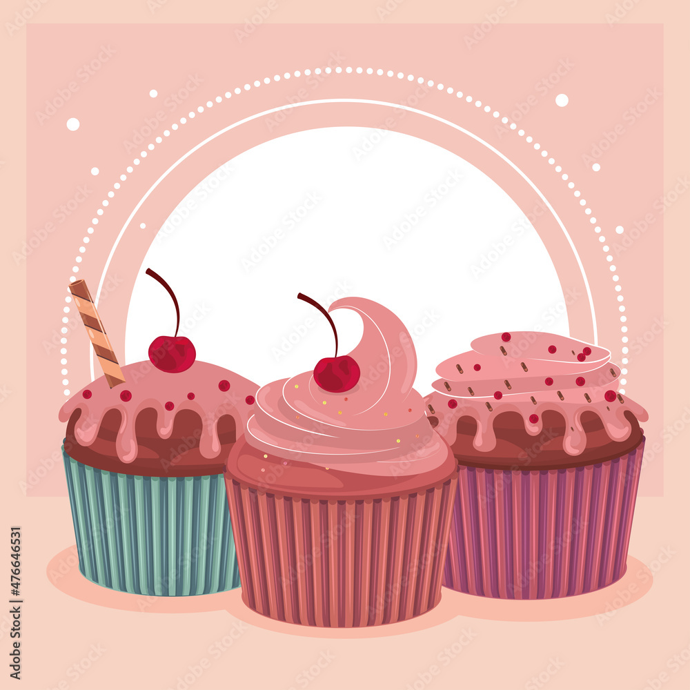 sweet cupcakes pastry sweet cupcakes pastry