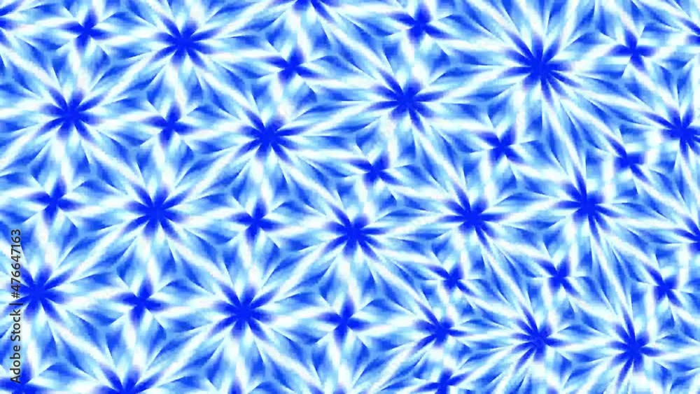  Blurred Background With color Mosaic. geometric kaleidoscope with symmetrical patterns..seamless loop video.