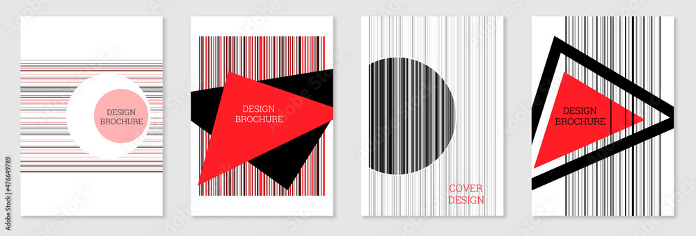Set of cover design in Memphis style. Geometric design, abstract background. Fashionable bright cover, banner, poster, booklet. Creative colors. Set of cover design in Memphis style. Geometric design, abstract background. Fashionable bright cover, banner, poster, booklet. Creative colors.