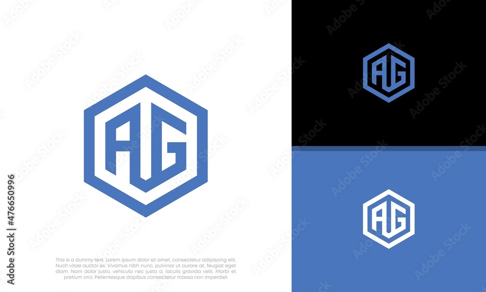 Initials AG logo design. Initial Letter Logo.
Initials AG logo design. Initial Letter Logo.