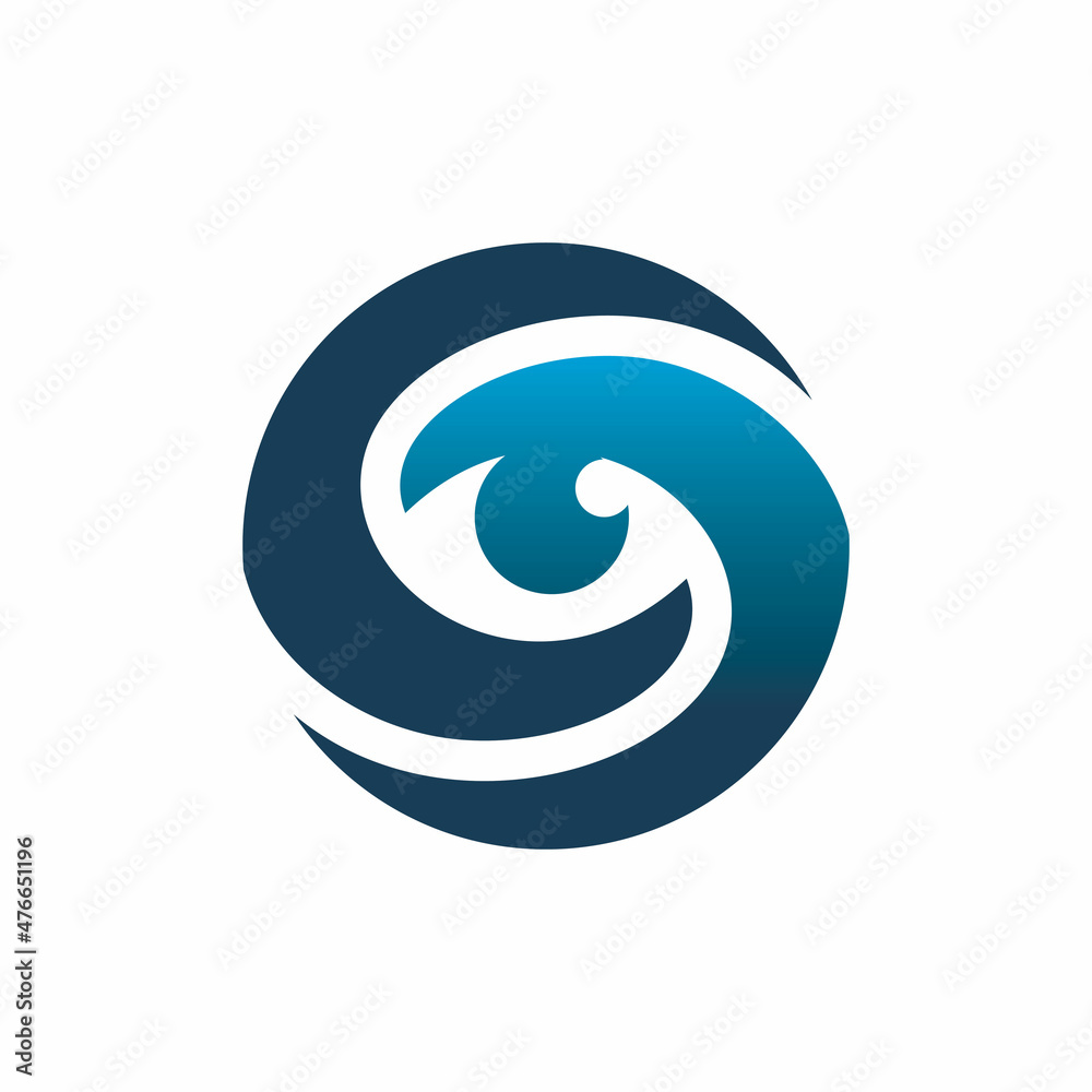 blue color circle eye lens logo design blue color circle eye lens logo design