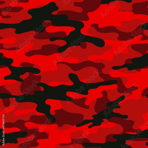 red army vector camouflage print, seamless pattern for clothing headband or print.