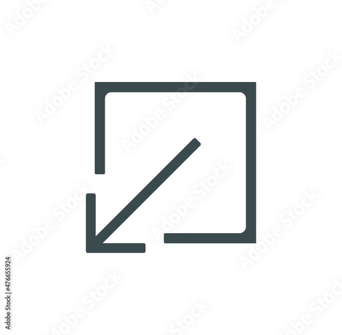 Quit export icon logout load in icon finder. Icon on white background 