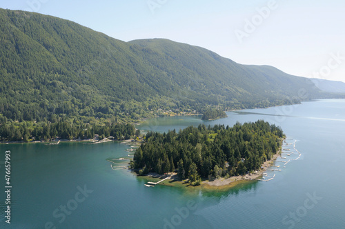 Youbou on Cowichan Lake, Vancouver Island Aerial Photographs photo