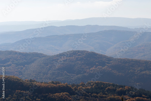 Autumn Landscape of Erul mountain near Kamenititsa peak, Bulgaria