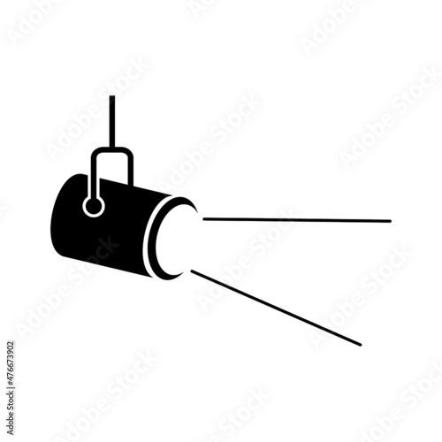 spotlight in flat icon