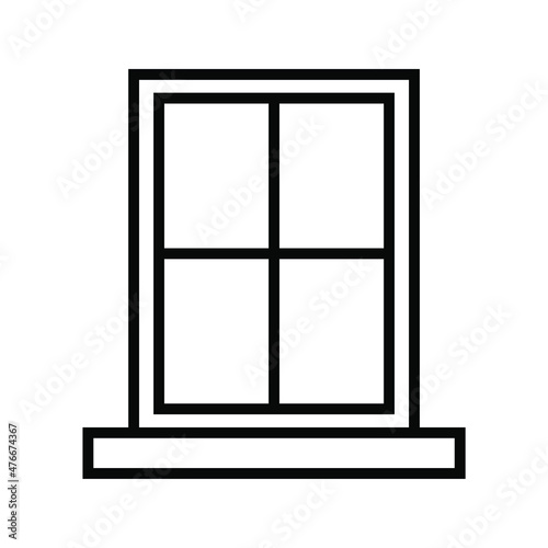 window on white