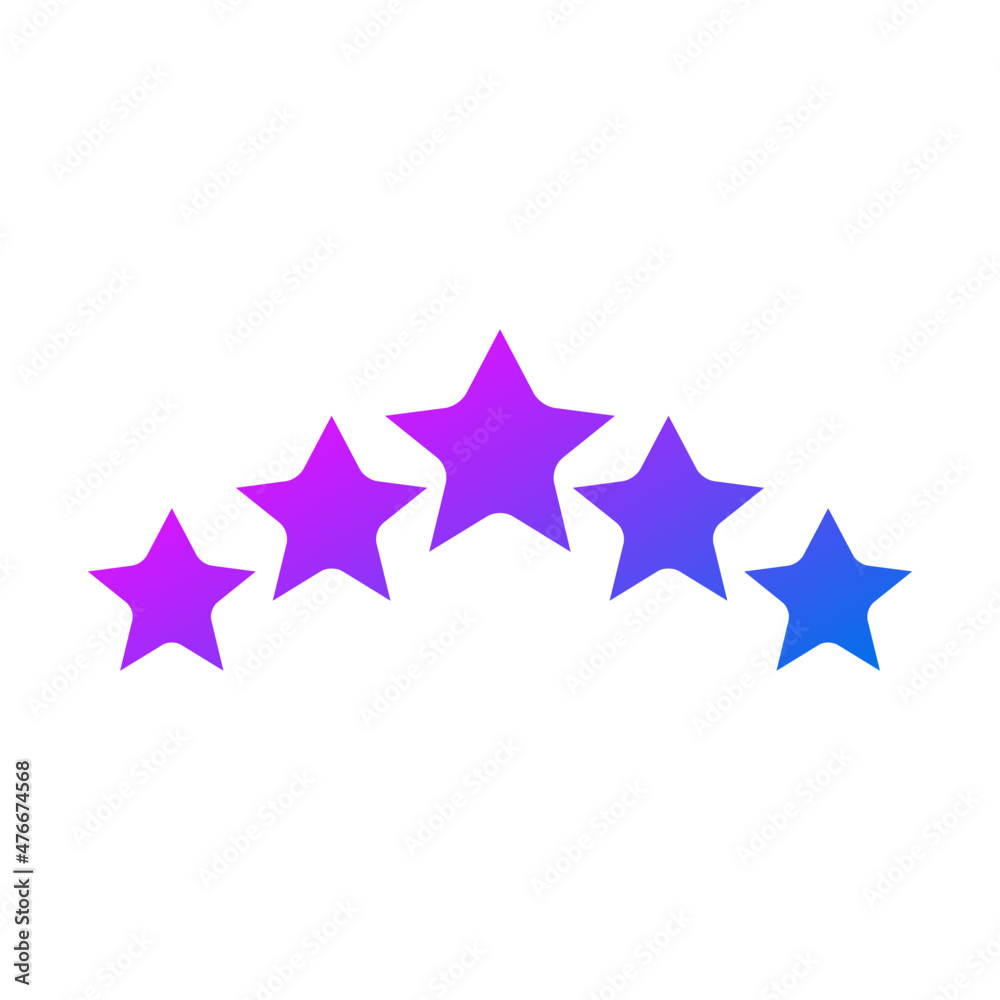 Fototapeta premium Rating star icon