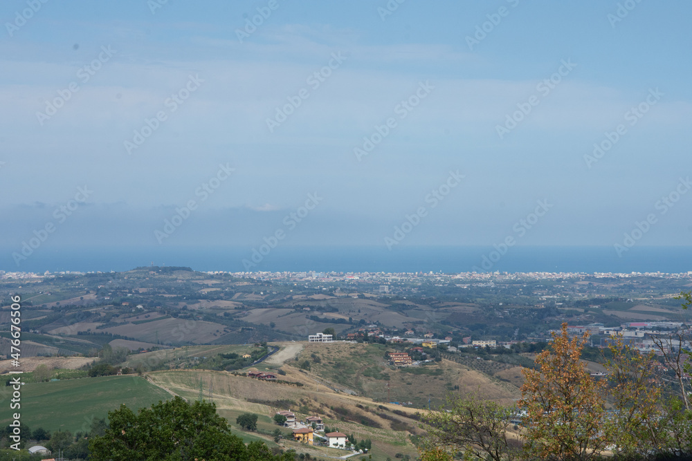 Obraz premium Aussicht aus San Marino