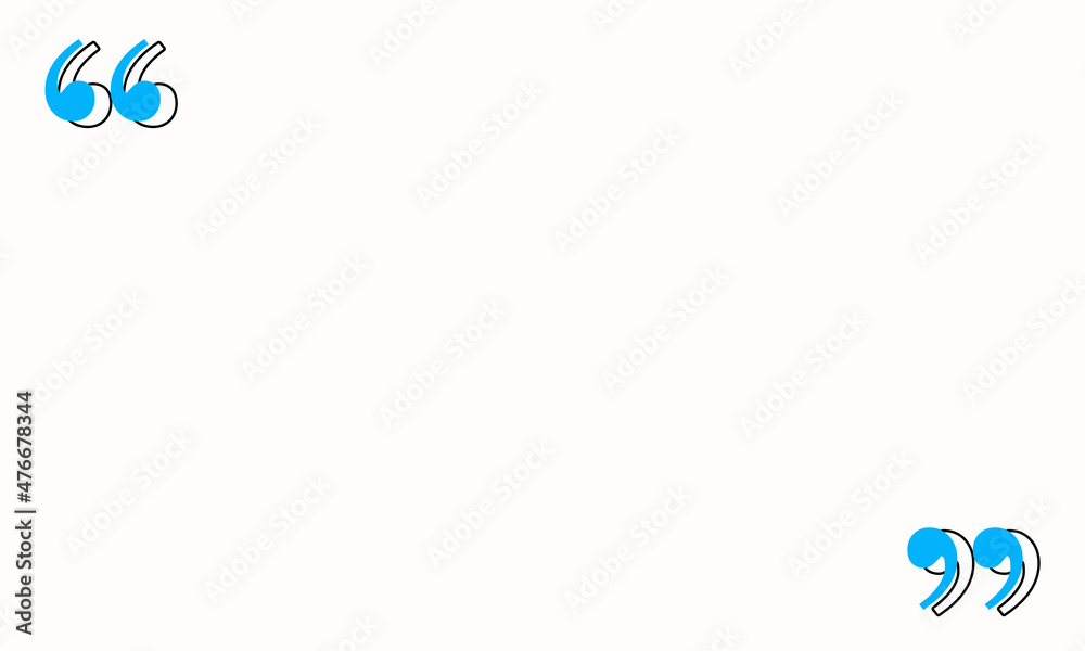 white background with two blue quotes black shadow white background with two blue quotes black shadow