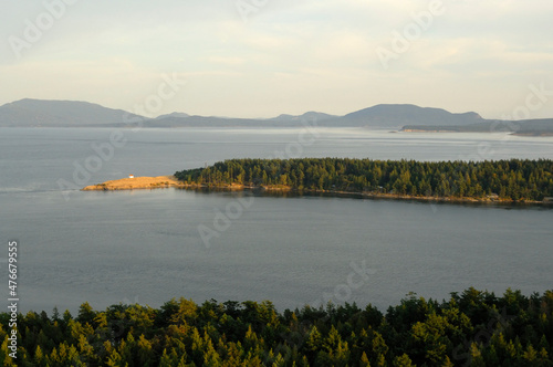 East Point Lightstation, Gulf Islands National Park Reserve of Canada, Saturna Island, British Columbia, Canada. photo