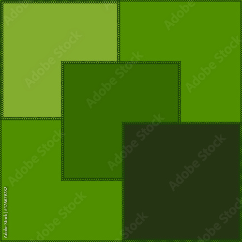 Seamless pattern on a square background - patchwork quilt. Design element.