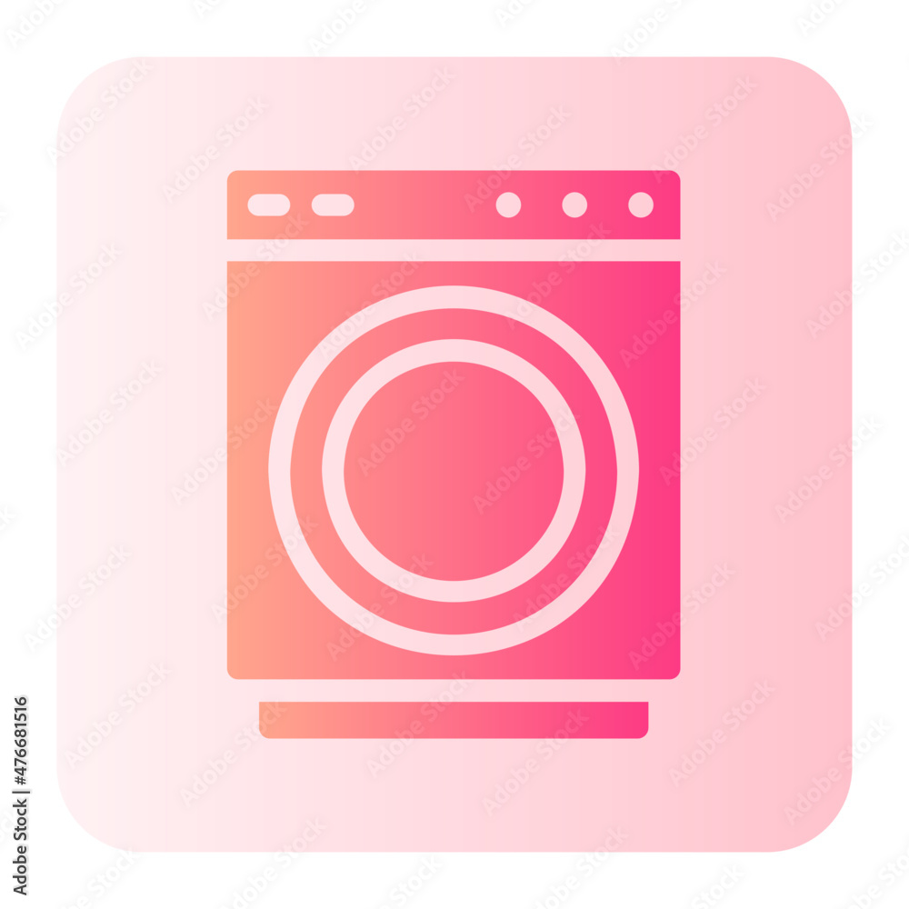 washing machine gradient icon washing machine gradient icon