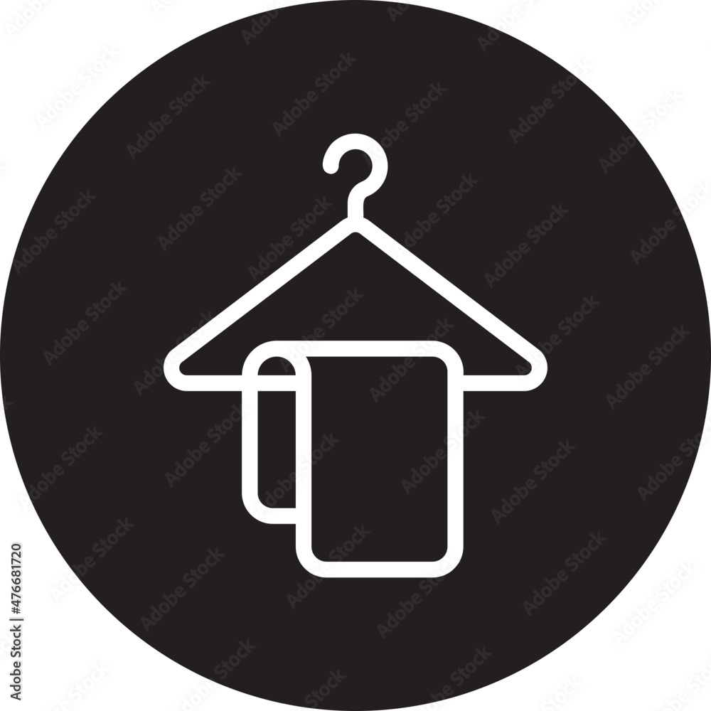 towel rack glyph icon towel rack glyph icon