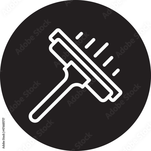 squeegee glyph icon