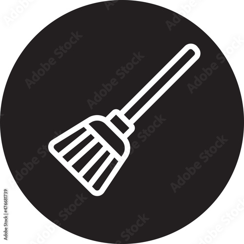 cleaning glyph icon