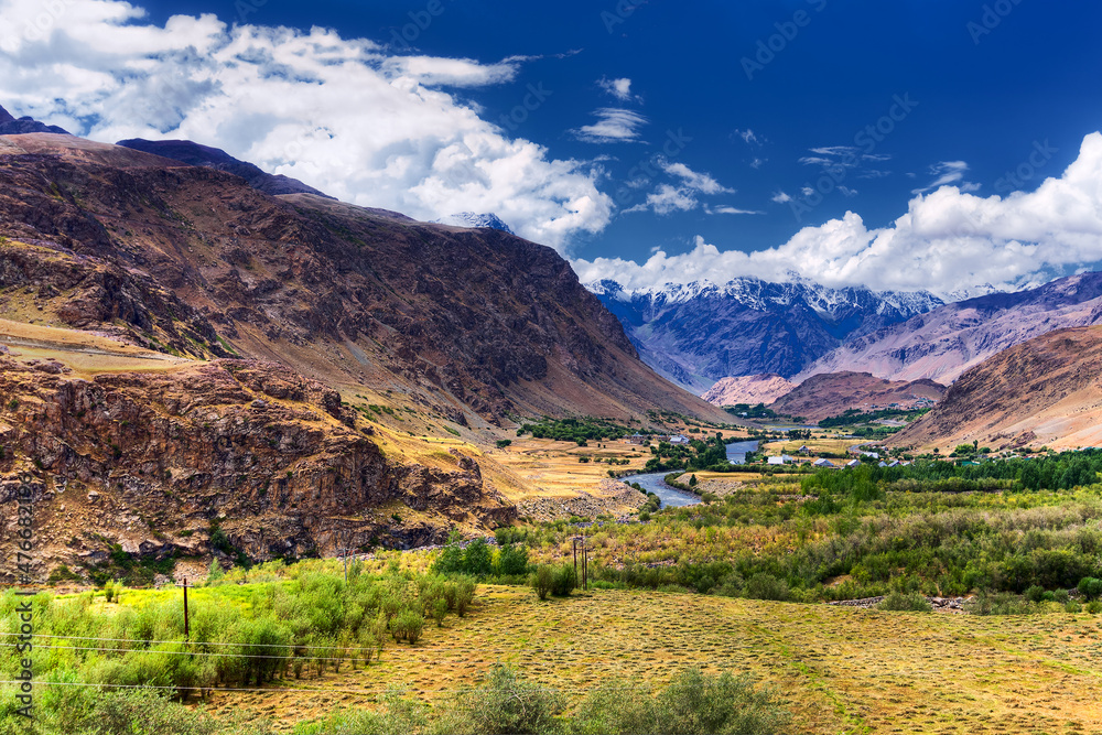 Rocky landscape of Ladakh, Jammu and Kashmir, India