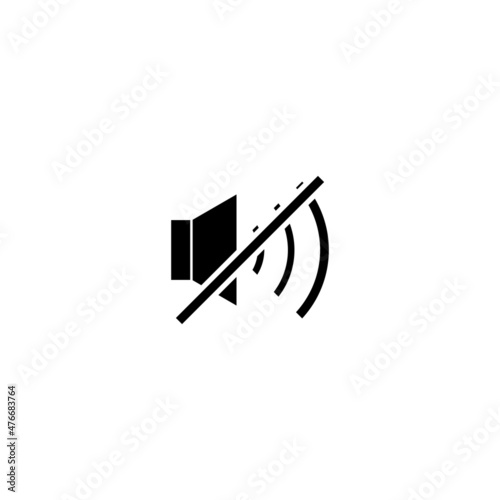 mute icon symbol design vector