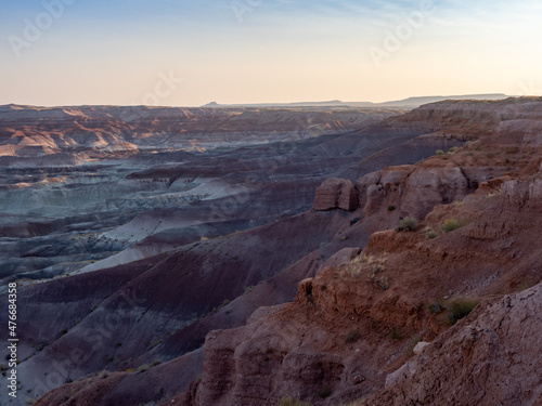 Little Painted Desert County Park Overlook with Reddish Brown Cliff in Foreground