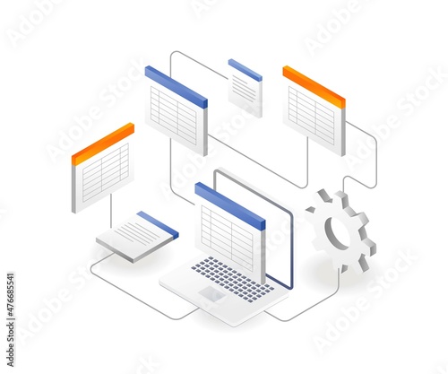 Network database process and settings
