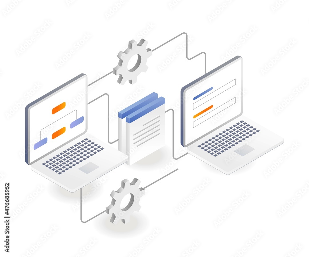 The process of connecting to a computer network of data documents The process of connecting to a computer network of data documents