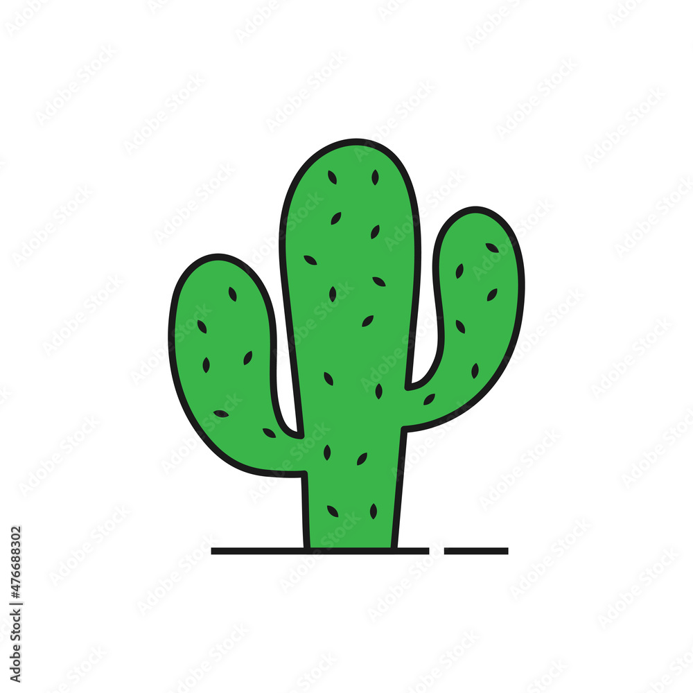 Cactus icon design template vector isolated illustration Cactus icon design template vector isolated illustration