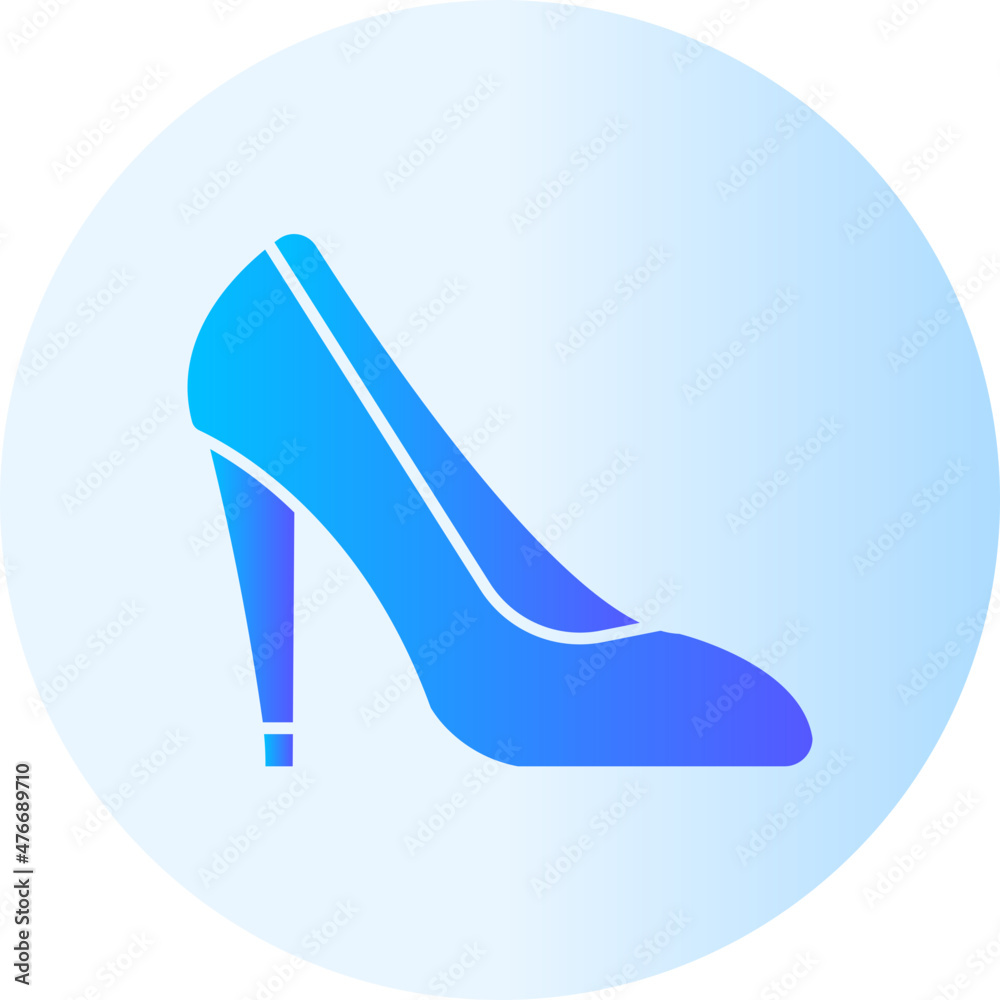 high heels gradient icon high heels gradient icon