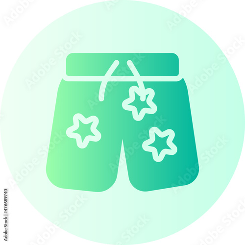 swim shorts gradient icon