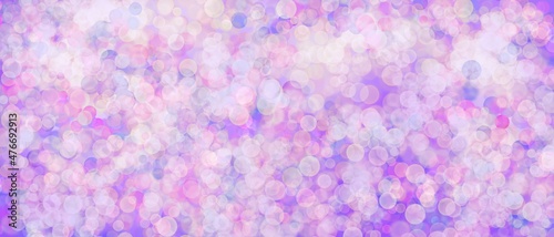 Abstract purple pink bubbles banner background..