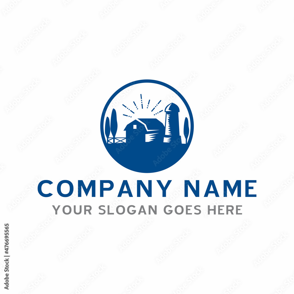 Fototapeta premium farm logo , agriculture logo vector