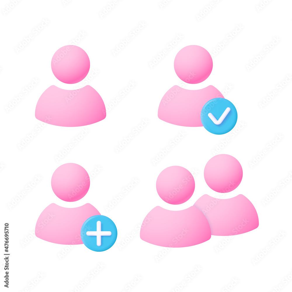 Account icon. 3d vector illustration isolated on white background. Account icon. 3d vector illustration isolated on white background.