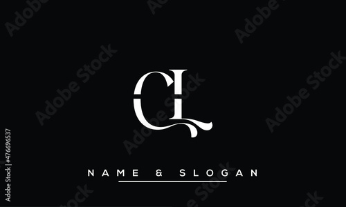 CL,  LC,  C,  L  Abstract Letters Logo Monogram