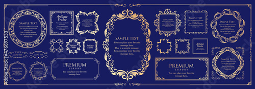 エレガントなフレームデザイン。高級感のあるあしらい。