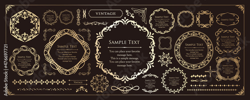 エレガントなフレームデザイン。高級感のあるあしらい。