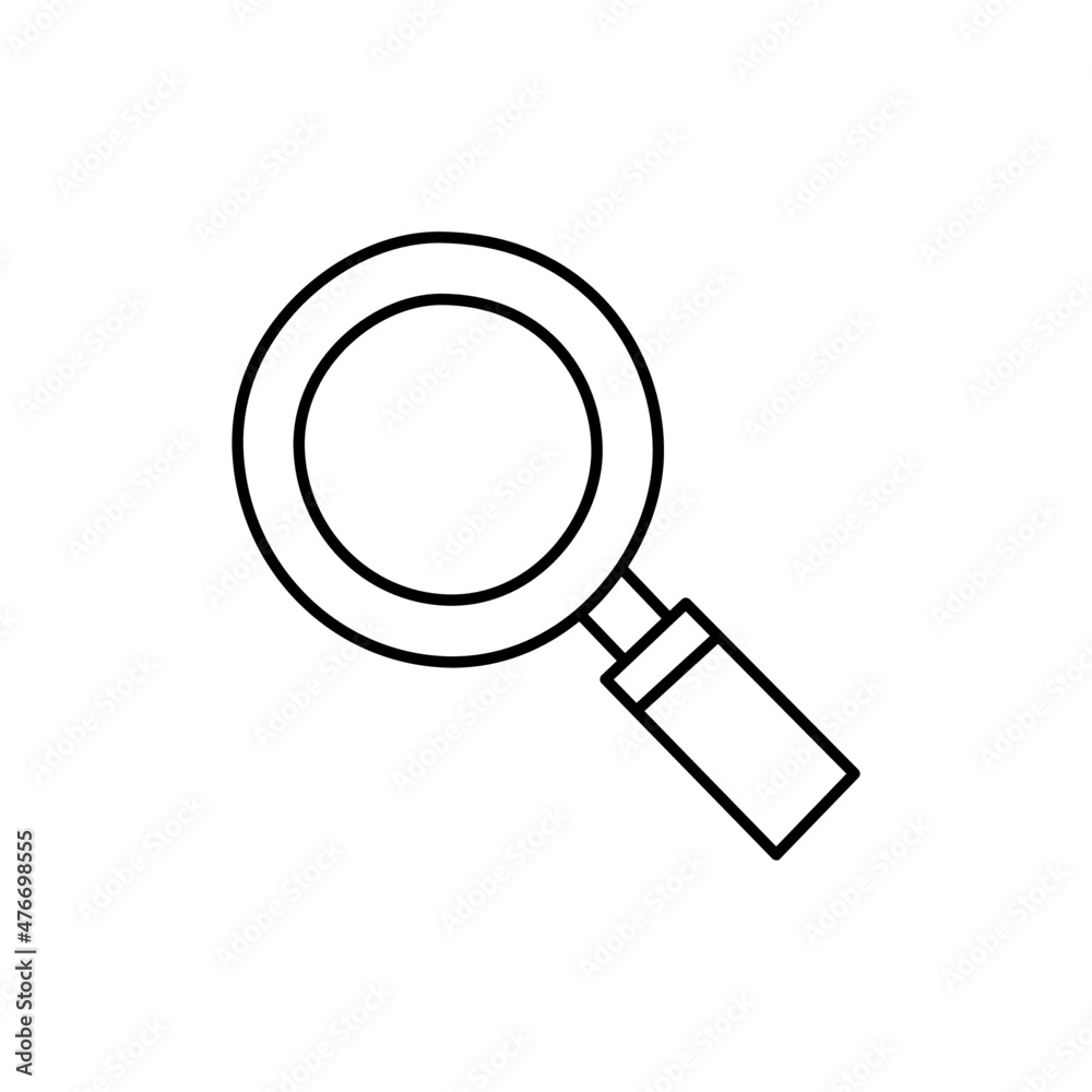 Search Icon  in black line style icon, style isolated on white background