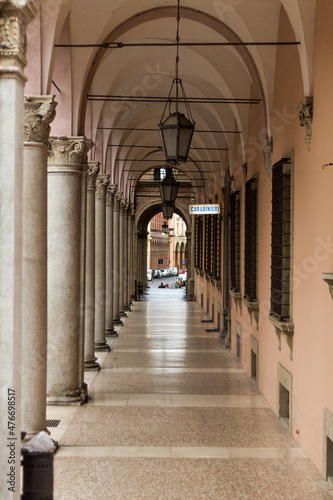 italian architecture, bologna, columns, marble columns, ancient structure