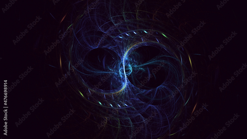 3D rendering abstract multicolor fractal light background 3D rendering abstract multicolor fractal light background